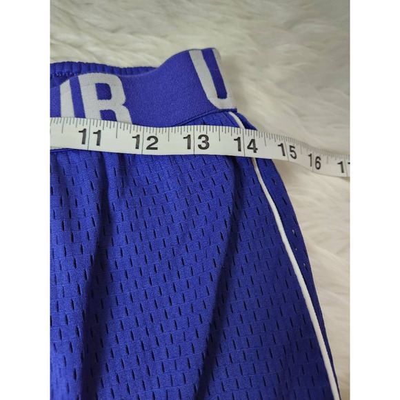 Under Armour Women Heat Gear Shorts Purple Drawstring Loose Fit Athletic S - Picture 3 of 6